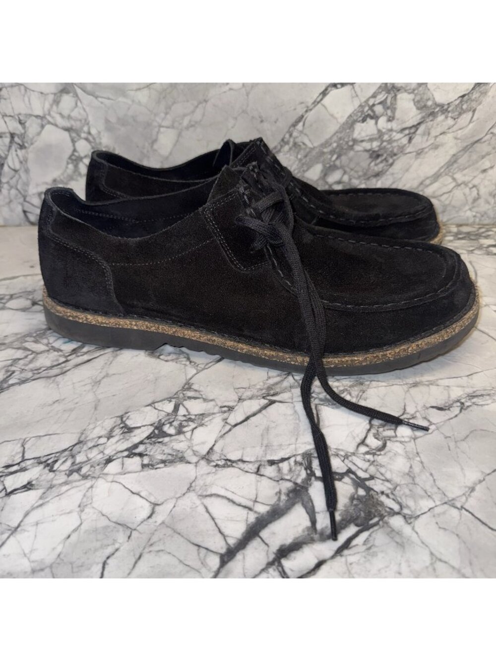 Birkenstock Men's Size 12 Pasadena Black Suede Leather Shoes